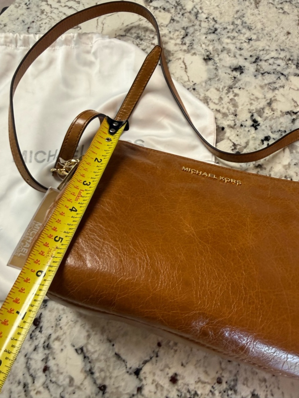 MICHAEL Michael Kors Alexis Walnut Leather Messenger - Picture 9 of 9